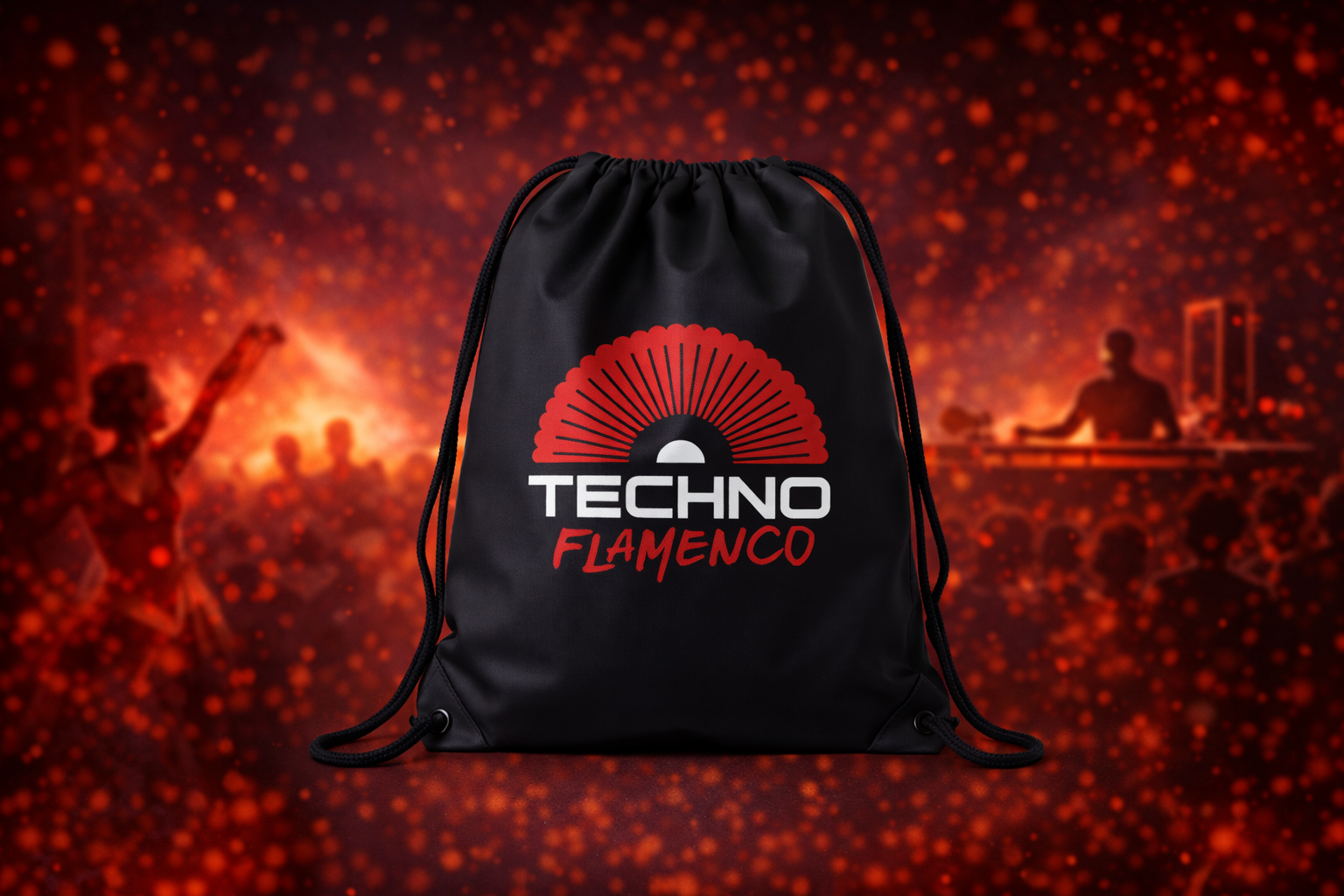 Mochila techno flamenco