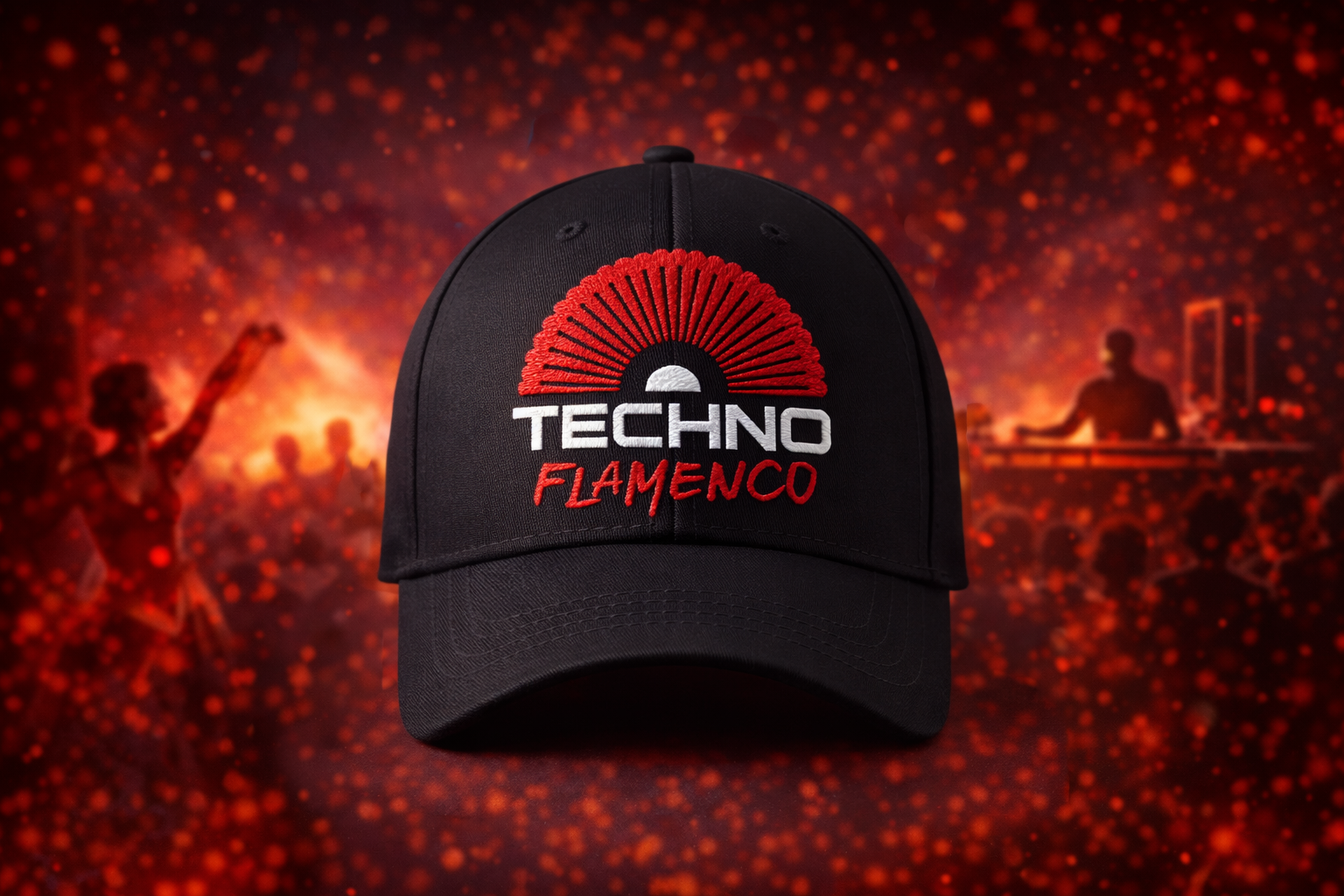 Gorra Techno Flamenco edición especial bordada